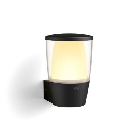 WiZ Elpas venkovní nástěnné LED svítidlo 8,5W 650lm 2700-5000K RGB IP44, černé 1