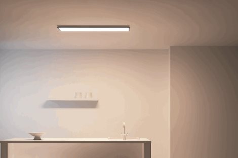WiZ přisazený LED panel 36W 3400lm 2700-6500K IP20 120x30cm, černý 3