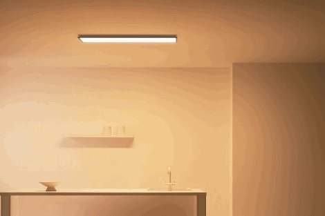 WiZ přisazený LED panel 36W 3400lm 2700-6500K IP20 120x30cm, černý 4