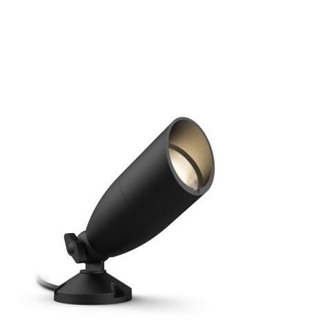 WiZ venkovní zemní spotové Low Voltage LED svítidlo 1x 5W 270lm 2700-5000K RGB IP44, černé 1