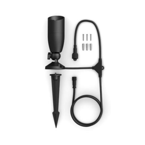 WiZ venkovní zemní spotové Low Voltage LED svítidlo 1x 5W 270lm 2700-5000K RGB IP44, černé 2