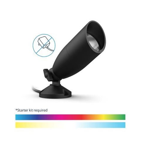 WiZ venkovní zemní spotové Low Voltage LED svítidlo 1x 5W 270lm 2700-5000K RGB IP44, černé 7