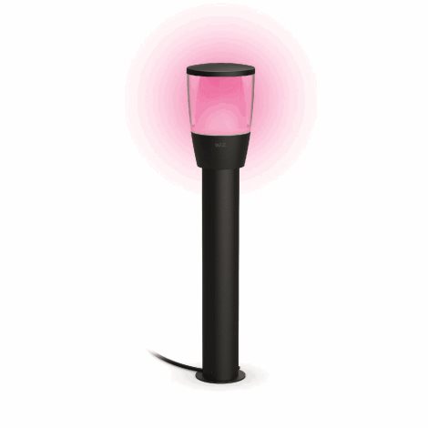 WiZ Elpas 12V venkovní sloupkové LED svítidlo 3,6W 320lm 2700-5000K RGB IP65 52cm, černé - rozšíření 1