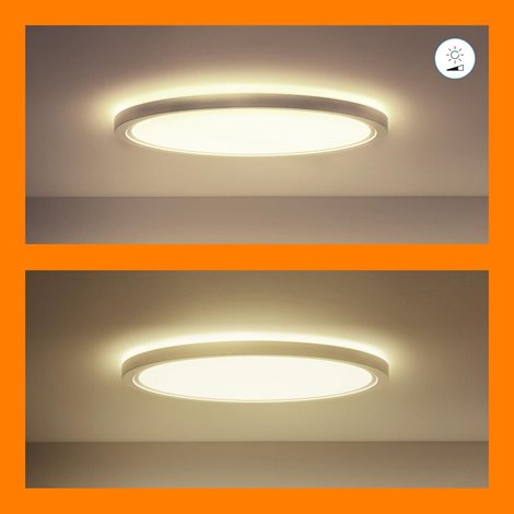 WiZ SuperSlim přisazené LED svítidlo 22W 2600lm 2700-6500K RGB IP20 42cm, bílé 3