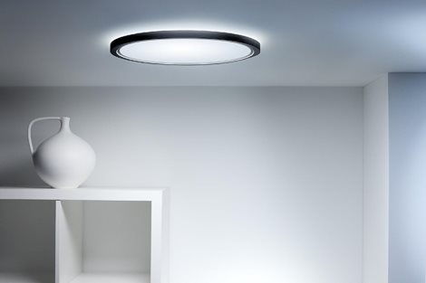 WiZ SuperSlim přisazené LED svítidlo 22W 2600lm 2700-6500K RGB IP20 42cm, černé 3