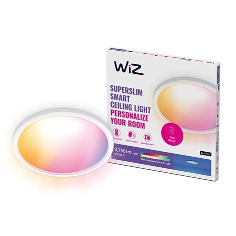 WiZ SuperSlim přisazené LED svítidlo 32W 3750lm 2700-6500K RGB IP20 54cm, bílé 1