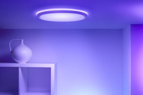 WiZ SuperSlim přisazené LED svítidlo 22W 2600lm 2700-6500K RGB IP20 42cm, bílé 5