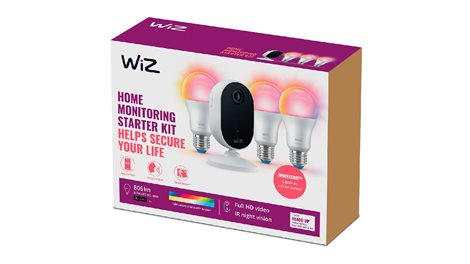 WiZ Home monitoring Starter kit 1x kamera + 3x E27 8,5W 806lm 2200-6500K RGB IP20 2