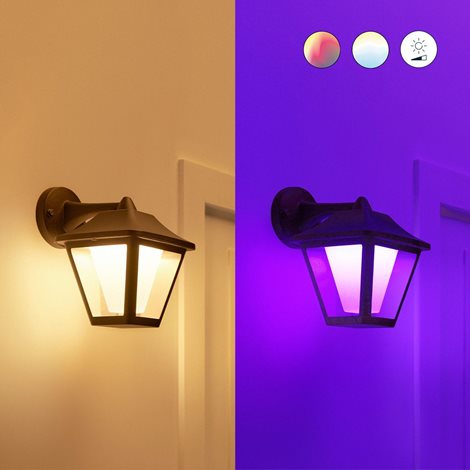 WiZ Wall nástěnné svítidlo LED 9,5W 1000lm 2700-5000K RGB IP44, stmívatelné 5