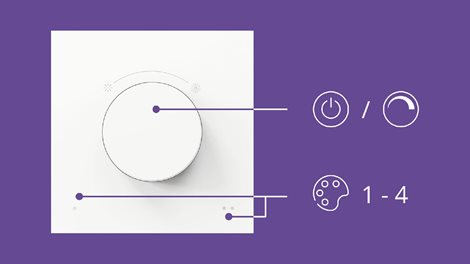 WiZ otočný ovladač IP20, bílá 3