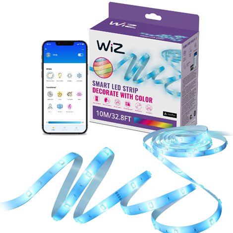 WiZ LED pásek 12W 2700-6500K RGB IP20 10m, stmívatelný 2