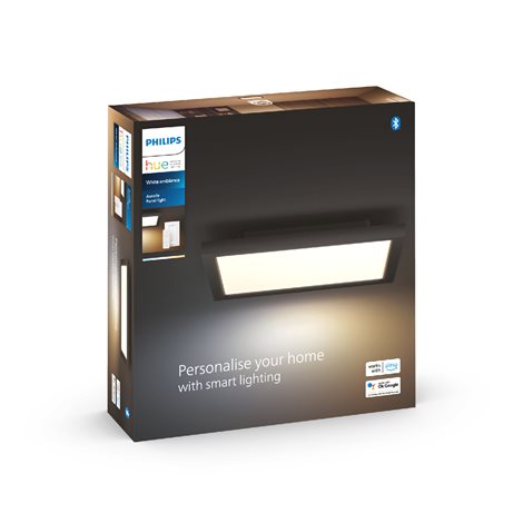 Hue WA Aurelle přisazený LED panel 1x19W 1940lm 2200-6500K IP20 30cm černý + ovladač 2