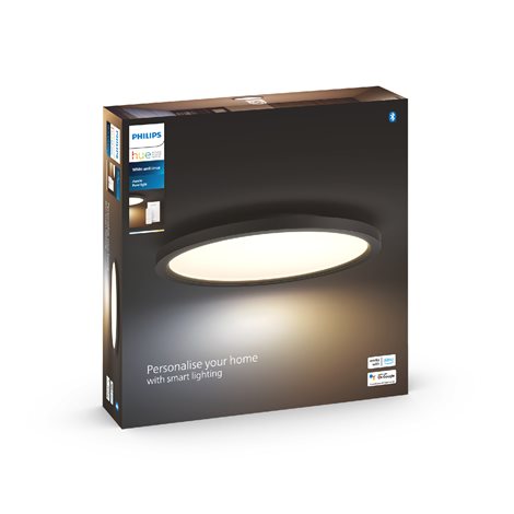 Hue WA Aurelle přisazený LED panel 24,5W 2450lm 2200-6500K IP20 39,5cm černé + ovladač 2