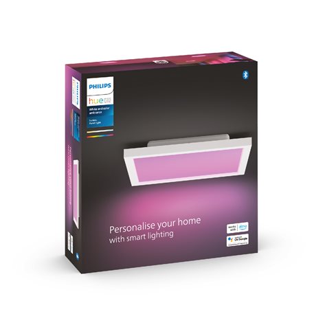 Hue WACA Surimu přisazený LED panel 1x27W 1760lm 2000-6500K RGB IP20 30cm hranatý bílý 2