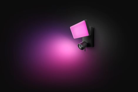 Hue Floodlight venkovní nástěnné svítidlo s kamerou LED 30,5W 2250lm 2000-6500K RGB IP44,černé 7