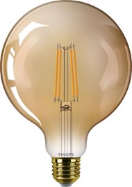 LED filament žárovka E27 G125 7W (40W) 470lm 1800K nestmívatelná, jantarová