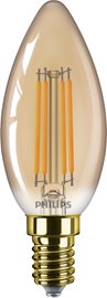 LED filament žárovka E14 B35 3,1W (25W) 250lm 1800K nestmívatelná, jantarová