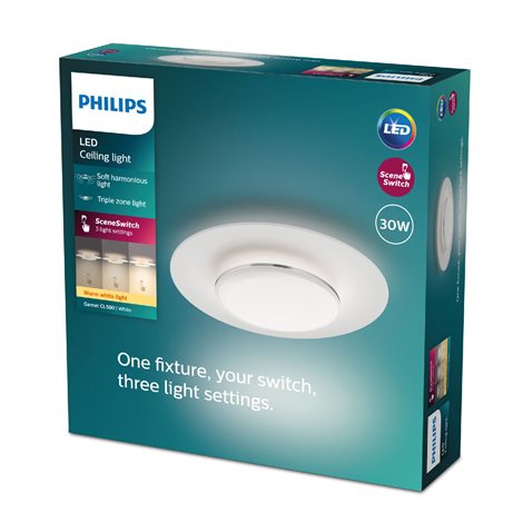 Garnet CL580 stropní svítidlo LED 30W 3100lm 2700K 40cm IP20, bílé 5
