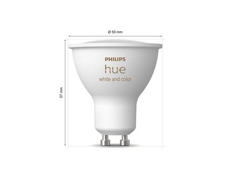 Hue sada 2x LED žárovka WACA GU10 4,2W 400lm 2000K-6500K RGB CRI80 IP20 4