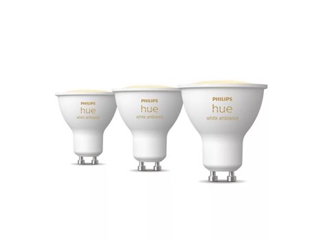Hue WA sada 3x žárovka LED GU10 4,2W 400lm 2200-6500K CRI80 IP20 3