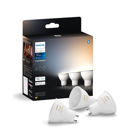 Hue WA sada 3x žárovka LED GU10 4,2W 400lm 2200-6500K CRI80 IP20 1