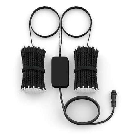 Hue FESTAVIA světelný řetěz 28W 2000-6500K RGB 40m IP54, černý 4