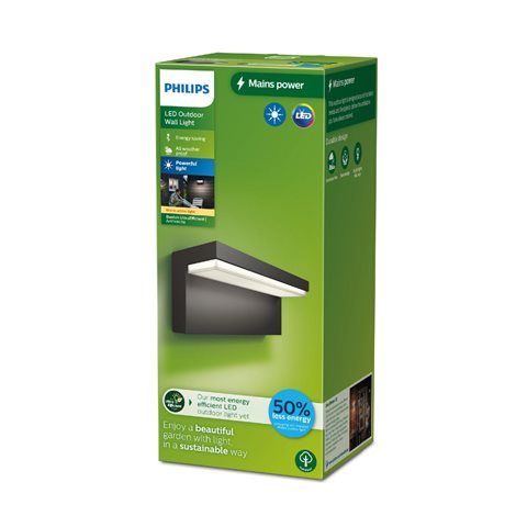 Bustan UltraEfficient venkovní nástěnné LED svítidlo 3,8W  lm 2700K IP44, antracitové 3