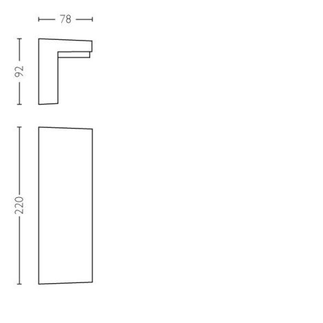 Bustan UltraEfficient venkovní nástěnné LED svítidlo 3,8W  lm 2700K IP44, antracitové 6