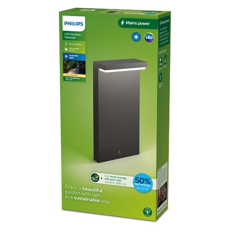 Bustan UltraEfficient venkovní sloupkové LED svítidlo 3,8W  lm 2700K 40cm IP44, antracitové 3