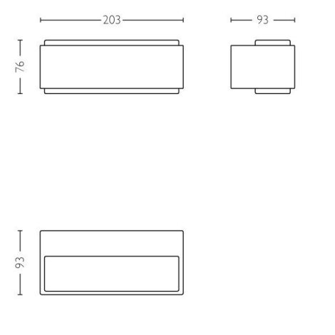 Stratosphere UltraEfficient venkovní nástěnné LED svítidlo 3,8W 800lm 2700K IP44, antracitové 6