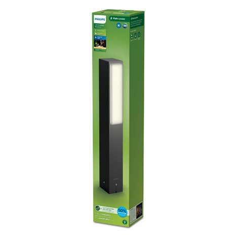 Stratosphere UltraEfficient venkovní sloupkové LED svítidlo 3,8W 800lm 2700K 44cm IP44, antracitové 3
