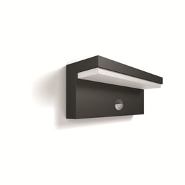 Bustan UltraEfficient venkovní nástěnné svítidlo se senzorem LED 3,8W  lm 2700K IP44, antracitové