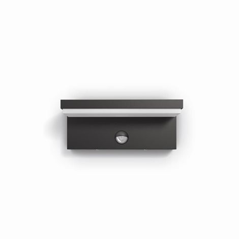 Bustan UltraEfficient venkovní nástěnné svítidlo se senzorem LED 3,8W  lm 2700K IP44, antracitové 2