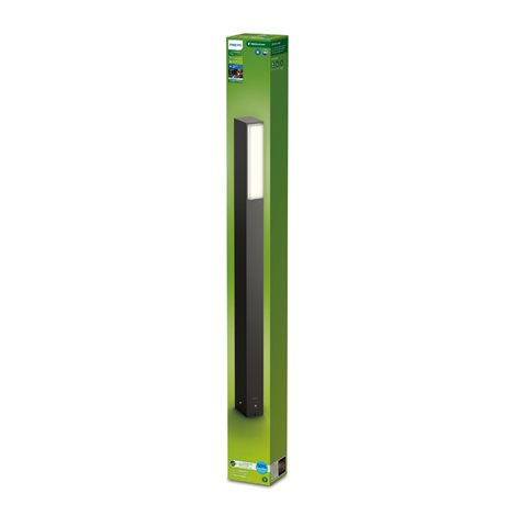 Stratosphere UltraEfficient venkovní sloupkové LED svítidlo 3,8W 800lm 4000K 77cm IP44, antracitové 3