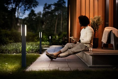 Stratosphere UltraEfficient venkovní sloupkové LED svítidlo 3,8W 800lm 4000K 77cm IP44, antracitové 5