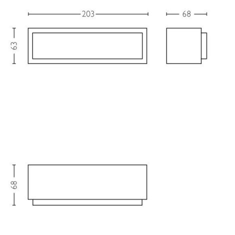 Stratosphere UltraEfficient venkovní nástěnné LED svítidlo 3,8W 800lm 4000K IP44, antracitové 6