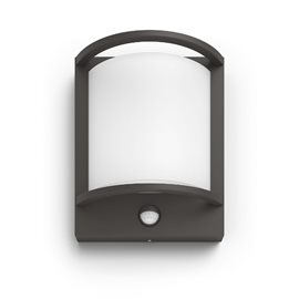 Samondra UltraEfficient venkovní nástěnné svítidlo se senzorem LED 3,8W 800lm 2700K IP44, antracit