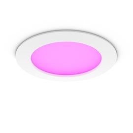Hue WCA Slim L zápustné svítidlo LED 12W 980lm 2200-6500K RGB CRI80 17cm kulaté IP44, bílé