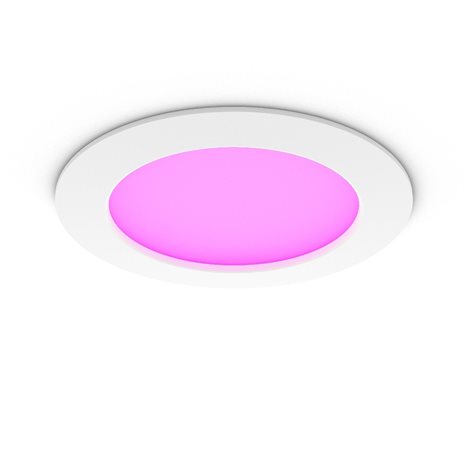 Hue WCA Slim L zápustné svítidlo LED 12W 980lm 2200-6500K RGB CRI80 17cm kulaté IP44, bílé 1