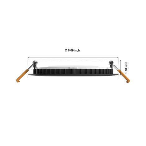 Hue WCA Slim L zápustné svítidlo LED 12W 930lm 2200-6500K RGB CRI80 17cm kulaté IP44, černé 3