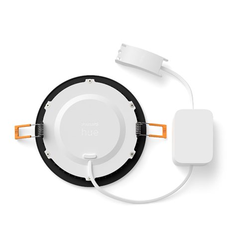 Hue WCA Slim L zápustné svítidlo LED 12W 930lm 2200-6500K RGB CRI80 17cm kulaté IP44, černé 4