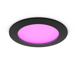 Hue WCA Slim L zápustné svítidlo LED 12W 930lm 2200-6500K RGB CRI80 17cm kulaté IP44, černé