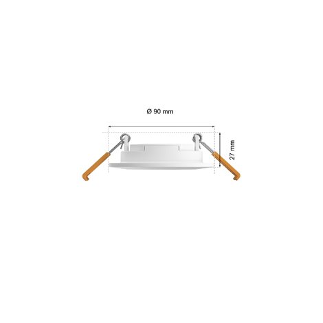 Hue WCA Slim zápustné svítidlo 3x LED 8,3W 750lm 2200-6500K RGB CRI80 9cm kulaté IP44, bílé 3