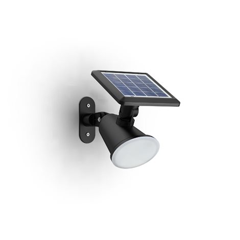 Jivix solární venkovní nástěnné LED svítidlo 1,4W 150lm 2700K IP44, černé 1