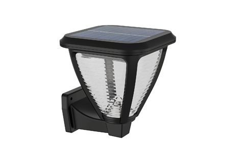 Vapora solární venkovní nástěnné LED svítidlo 1,5W 200lm 2700K IP44, černé 1