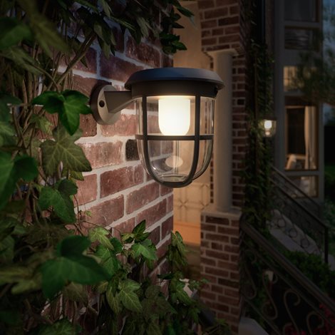 Radii UltraEfficient solární venkovní nástěnné LED svítidlo 1,3W 250lm 3000K IP44, černé 4