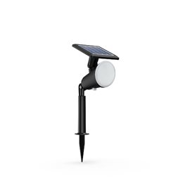 Jivix solární venkovní zemní LED svítidlo 1,4W 150lm 2700K IP44, černé