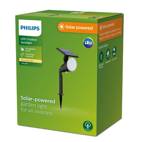 Jivix solární venkovní zemní LED svítidlo 1,4W 150lm 2700K IP44, černé 2