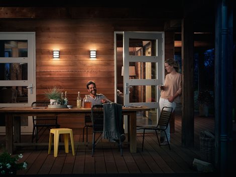 Python UltraEfficient venkovní nástěnné svítidlo LED 3,8W 800lm 2700K IP44, antracitové 4