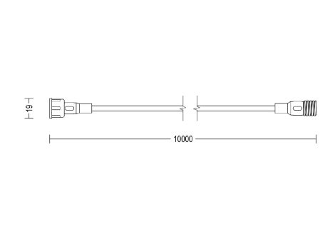 GardenLink prodlužovací kabel 10m IP67, černé 3